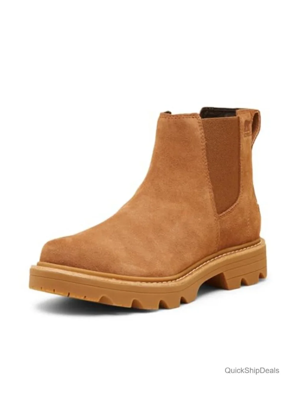Women's Waterproof Suede Chelsea Boots Slip-On Comfort EVA